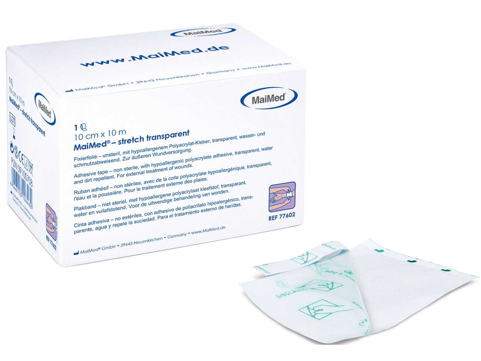 Maimed stretch transparant 10 cm x 10 m.jpg